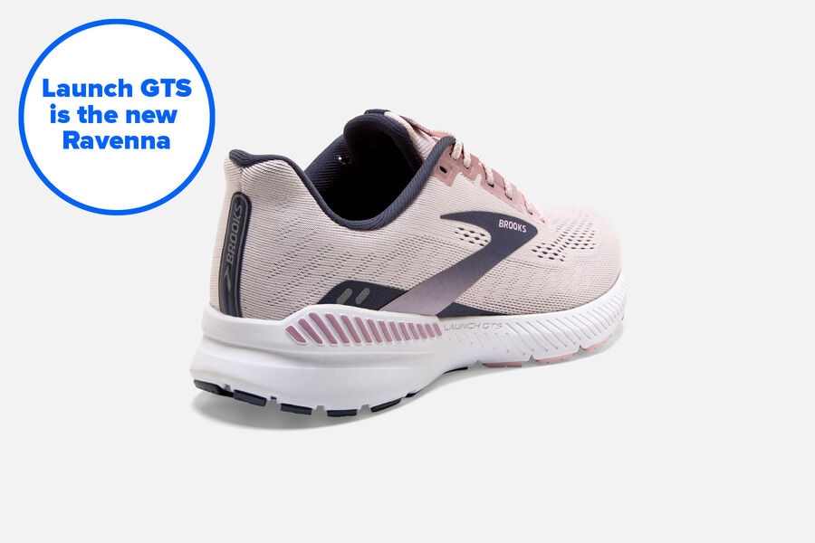 Brooks Launch Gts 8 Road Loopschoenen Dames - Roze/Zwart - 370418JVK